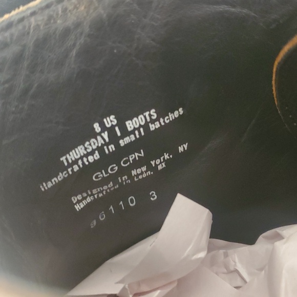 Thursday Boot Company Mens Captain Boots Size 8 Brown Leather Lace-Up - Picture 9 of 16